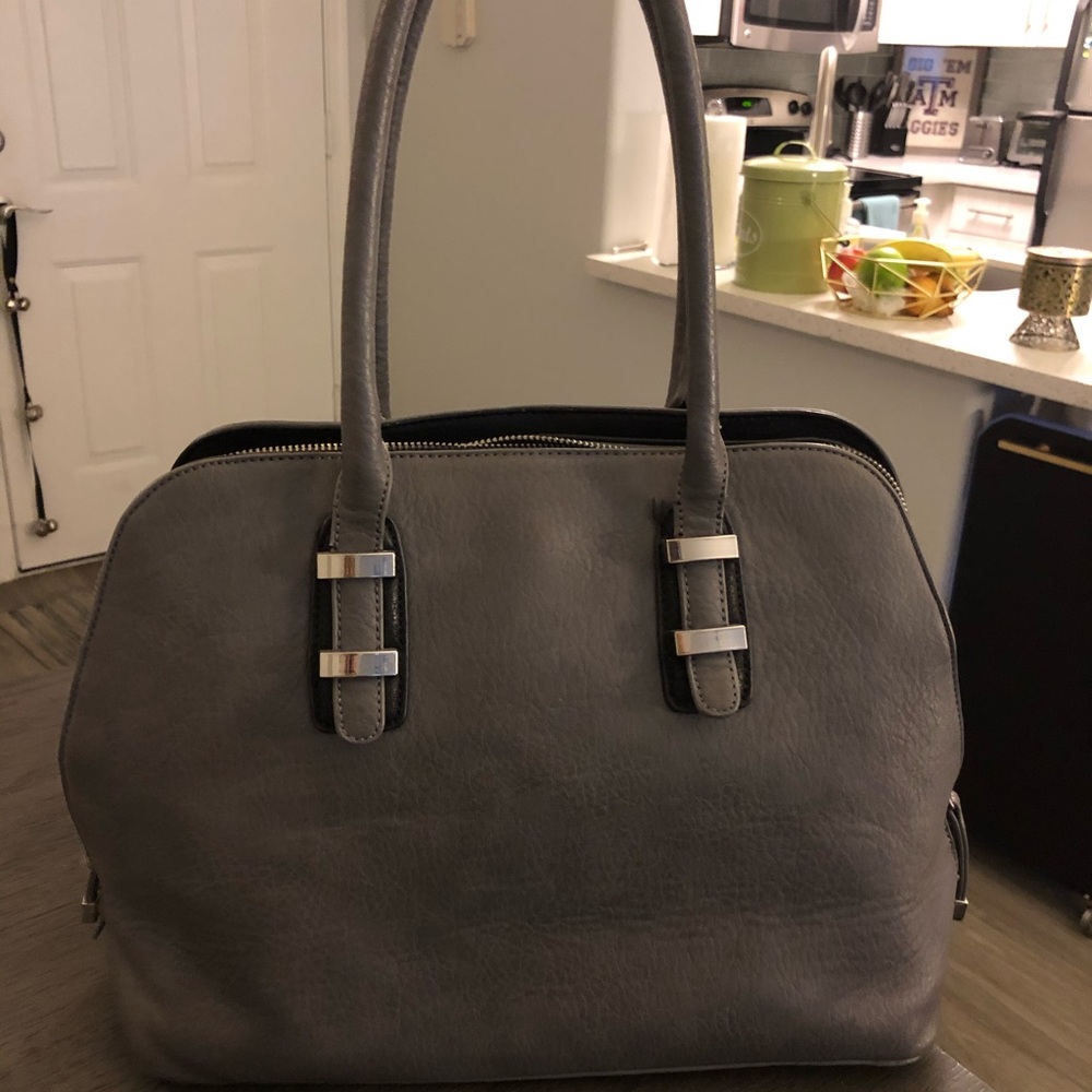 Large gray Charming Charlie’s purse
